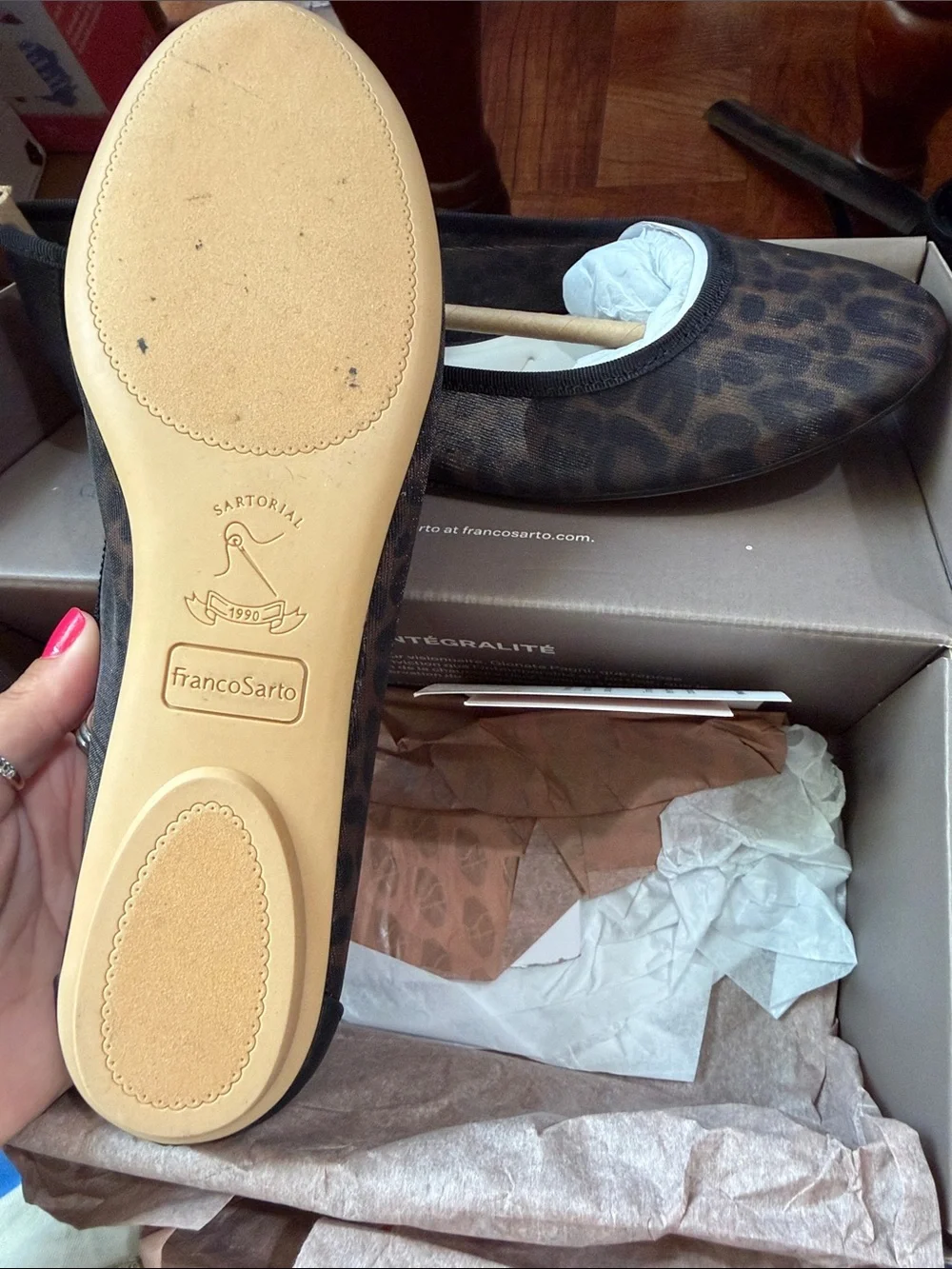Franco Sarto sleek leopard